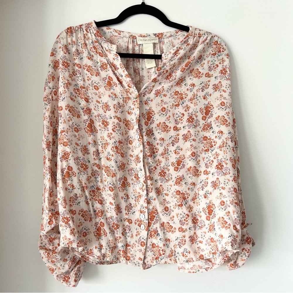 Cynthia Rowley Floral Blouse